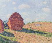 Alfred Sisley Die Strohmieten oil painting on canvas